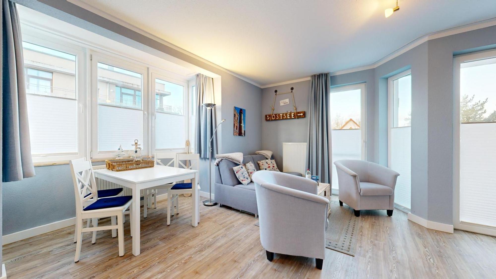 Strandnahe Mit Balkon, Residenz Bel Vital 19, Ostseebad Binz
