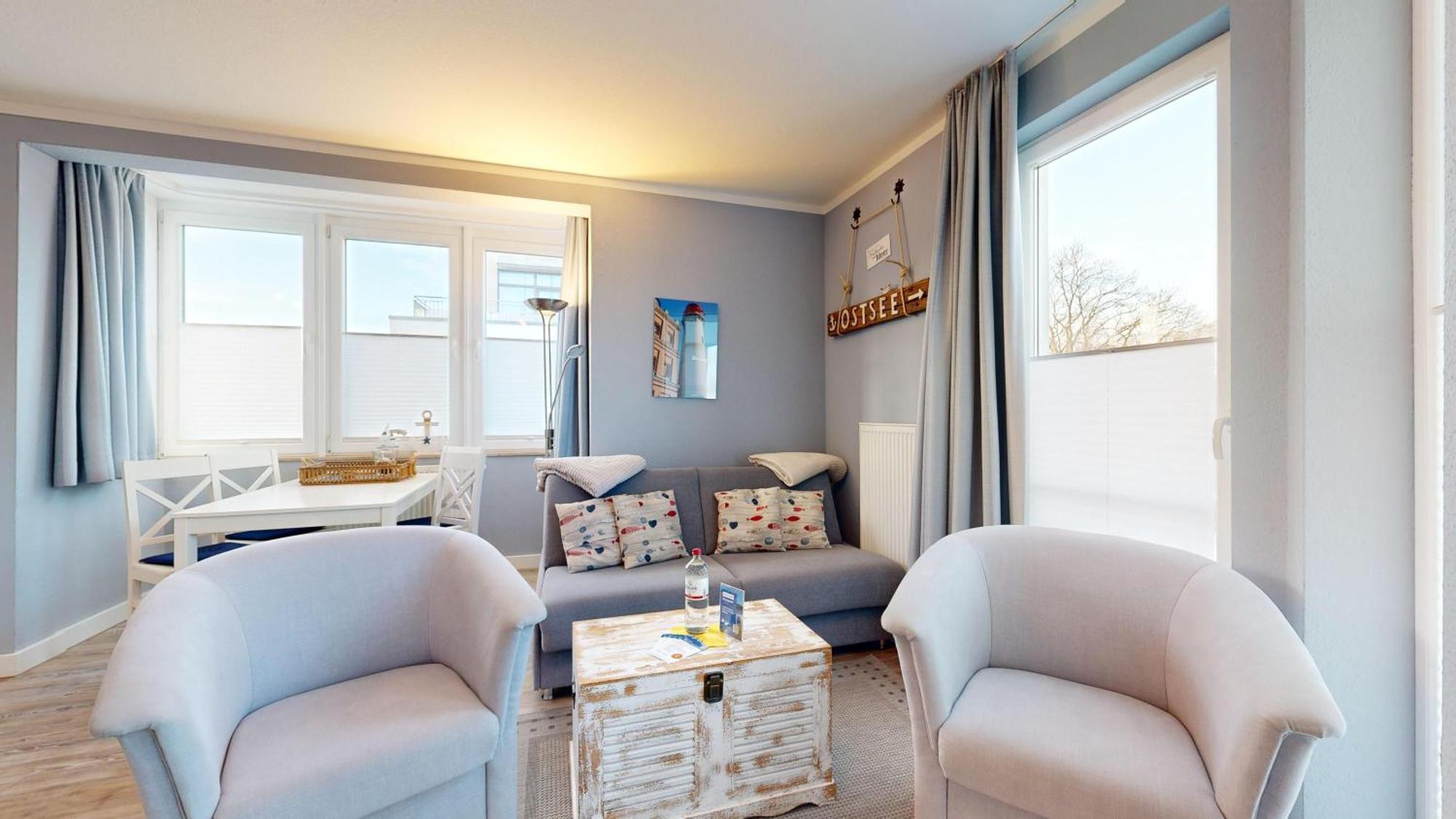 Strandnahe Mit Balkon, Residenz Bel Vital 19, Ostseebad Binz
